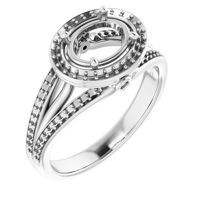 Halo-Style Engagement Ring