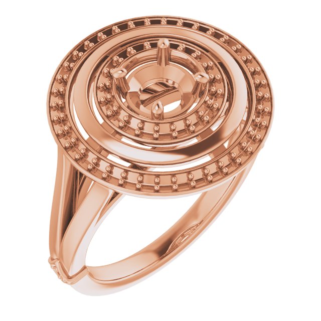 Double Halo-Style Ring