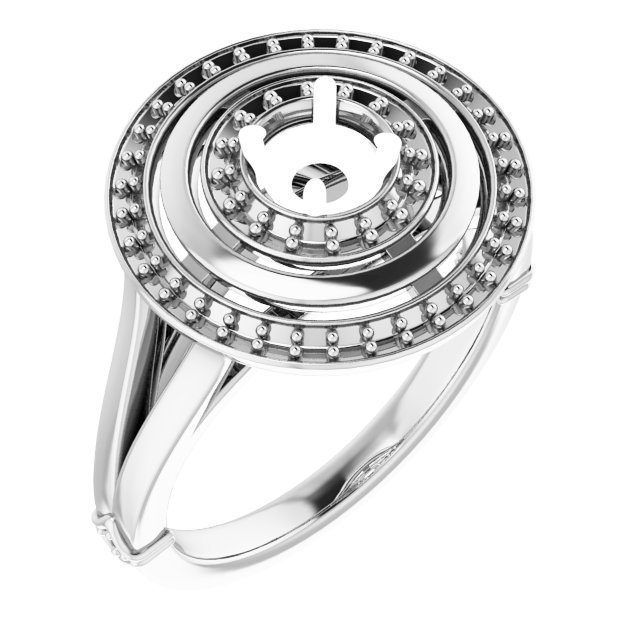 Double Halo-Style Ring