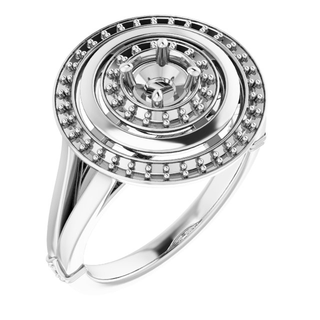 Double Halo-Style Ring