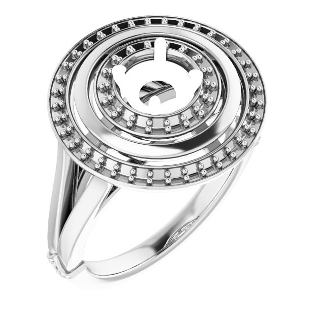 Double Halo-Style Ring