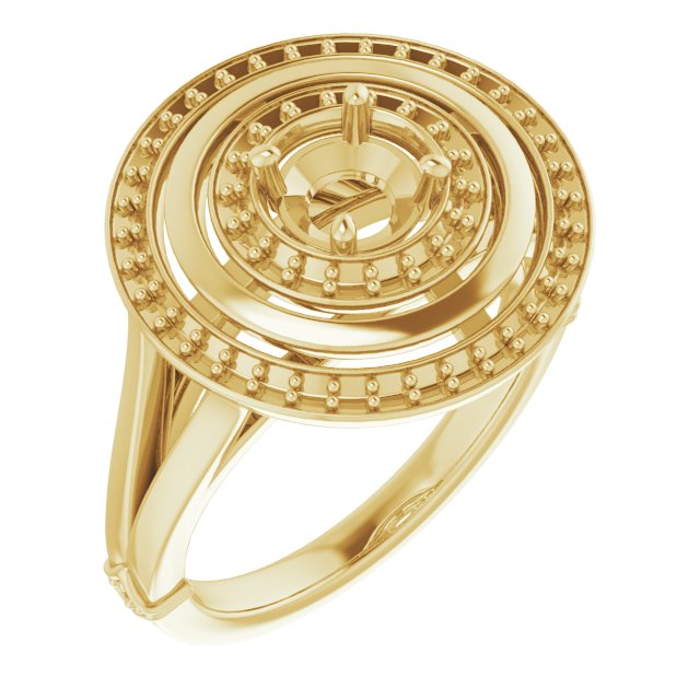 Double Halo-Style Ring