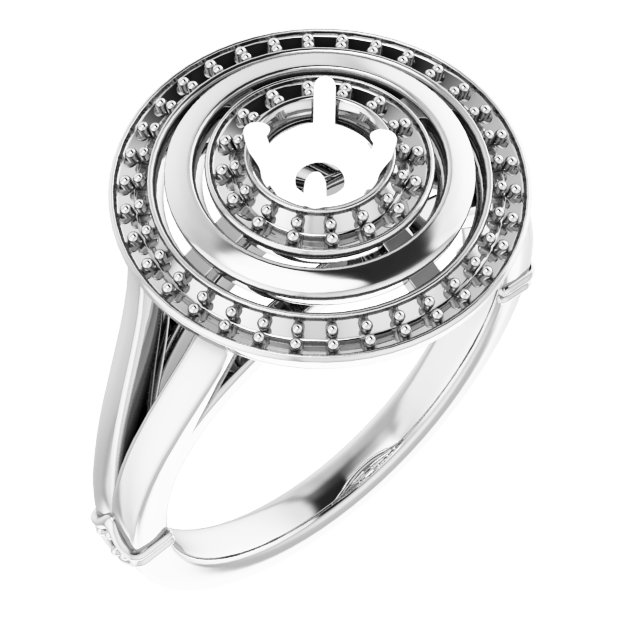 Double Halo-Style Ring