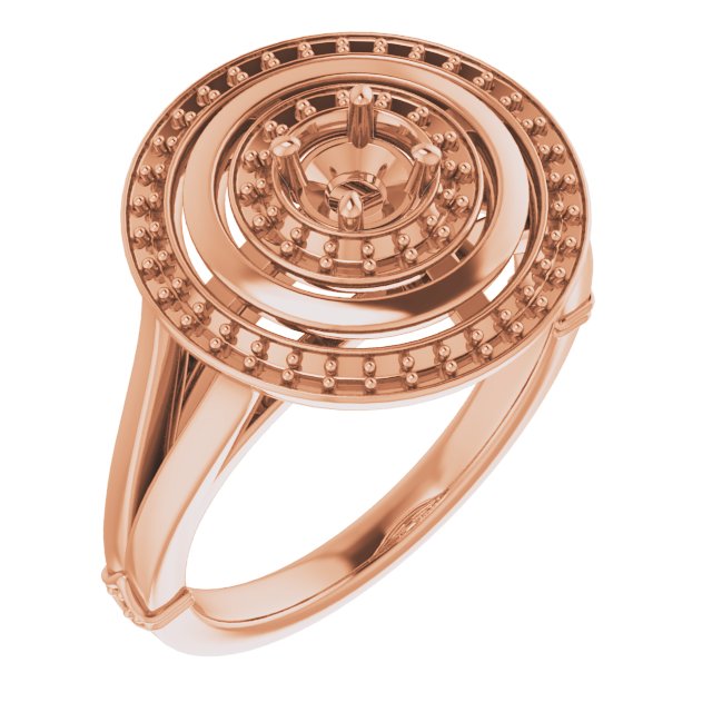 Double Halo-Style Ring