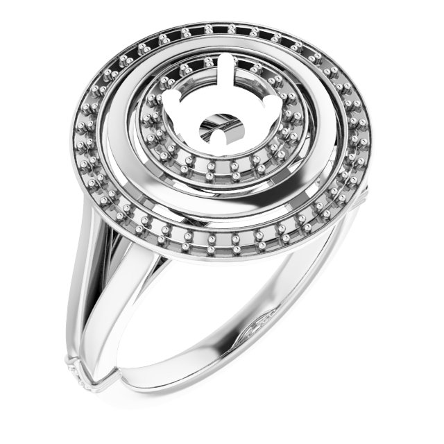 Double Halo-Style Ring