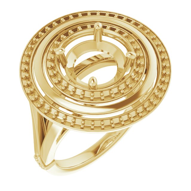 Double Halo-Style Ring