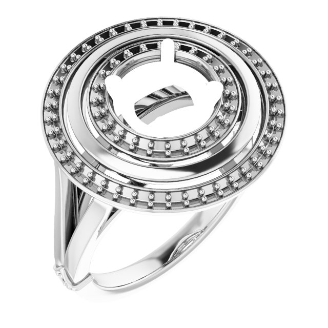 Double Halo-Style Ring