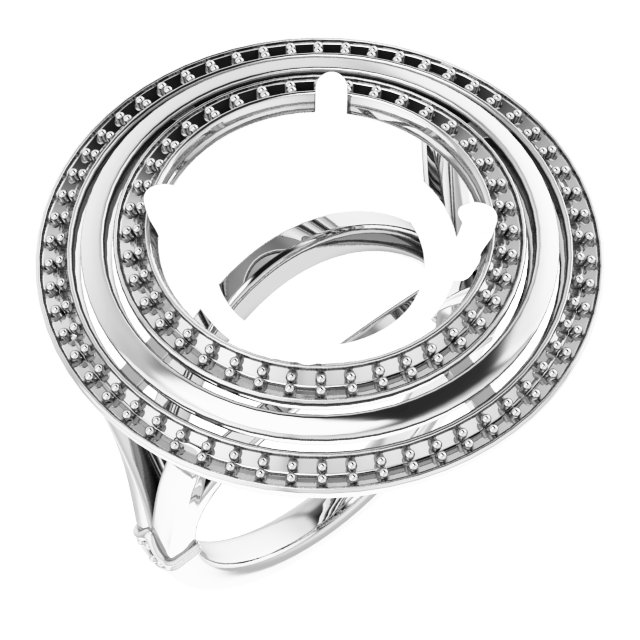Double Halo-Style Ring