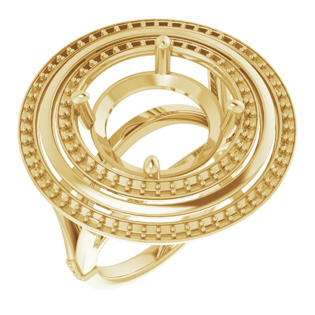 Double Halo-Style Ring