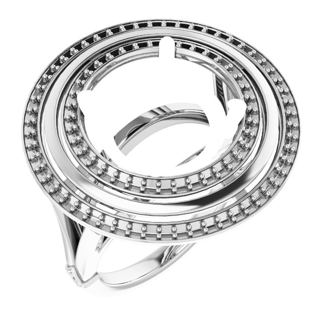 Double Halo-Style Ring
