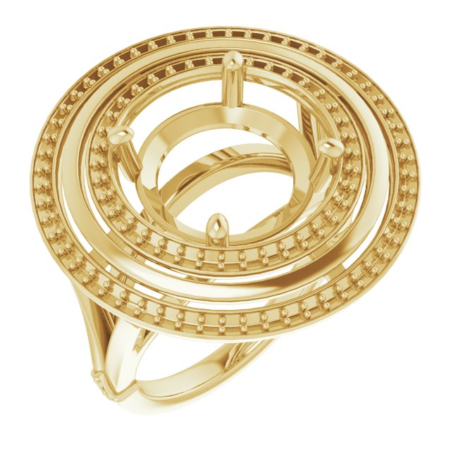 Double Halo-Style Ring