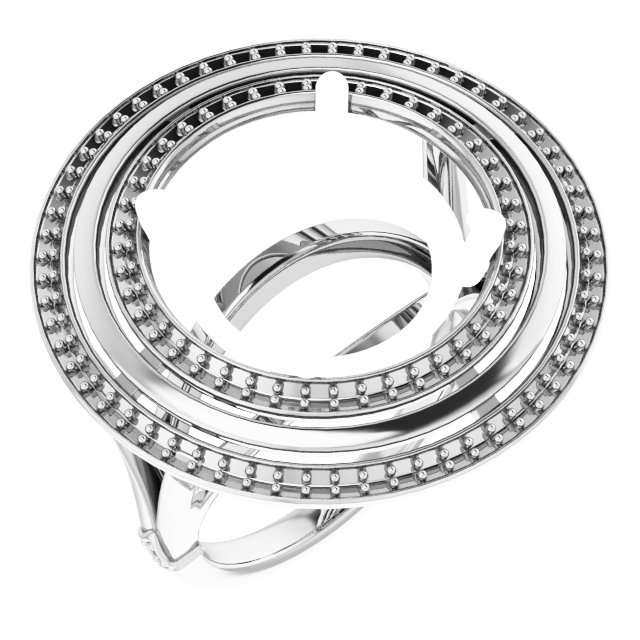 Double Halo-Style Ring
