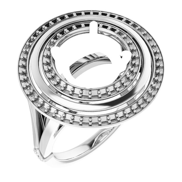 Double Halo-Style Ring