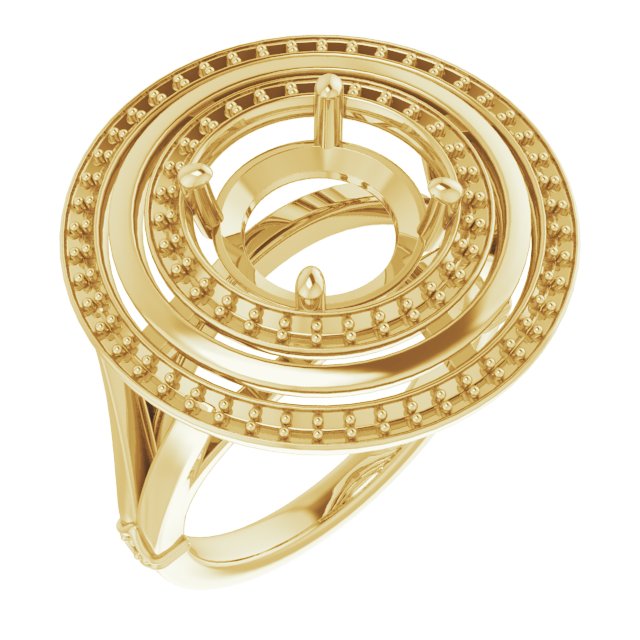 Double Halo-Style Ring