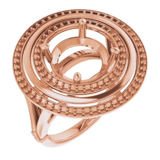 Double Halo-Style Ring