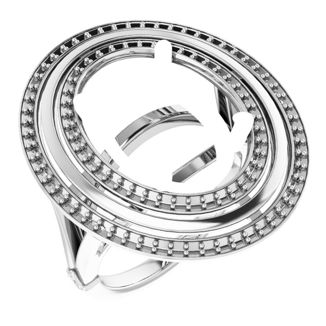 Double Halo-Style Ring