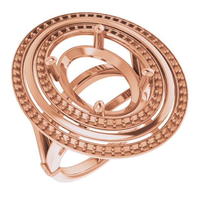 Double Halo-Style Ring