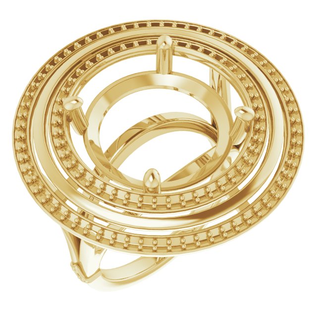 Double Halo-Style Ring