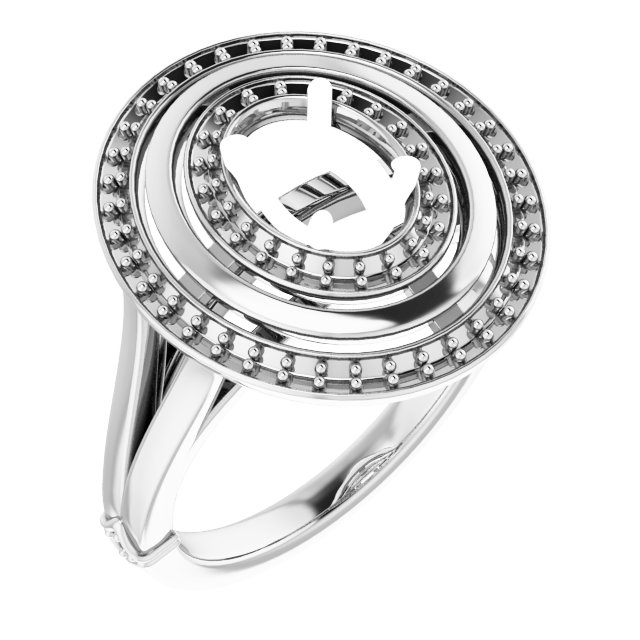 Double Halo-Style Ring
