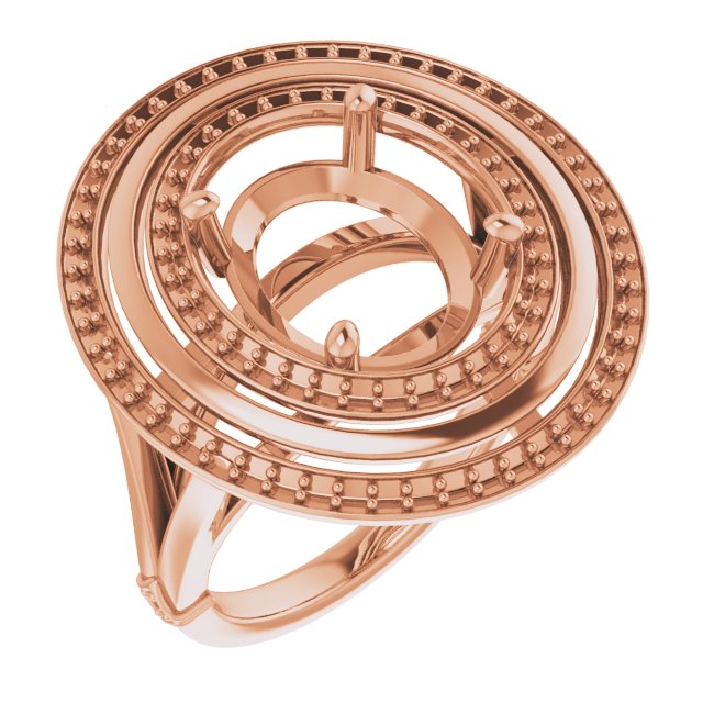 Double Halo-Style Ring