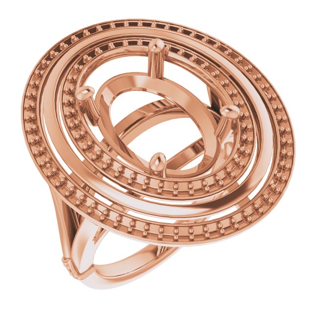 Double Halo-Style Ring