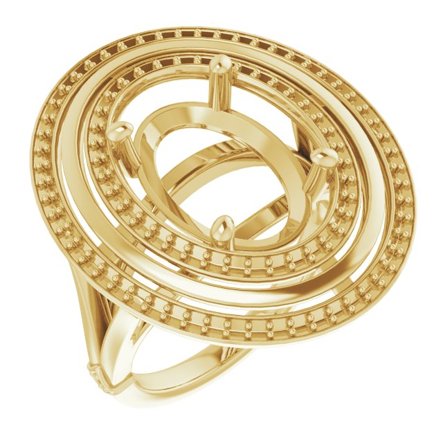 Double Halo-Style Ring