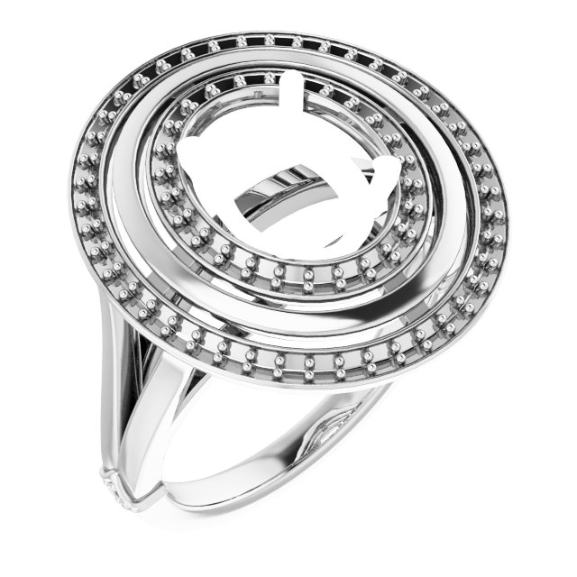 Double Halo-Style Ring