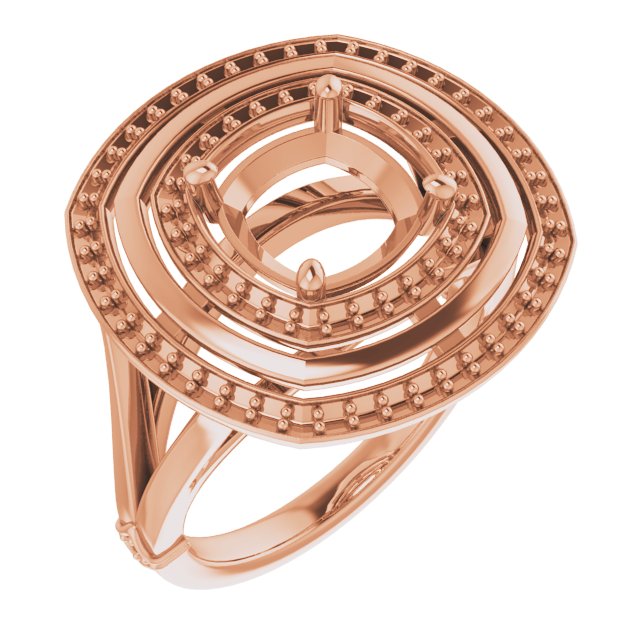 Double Halo-Style Ring