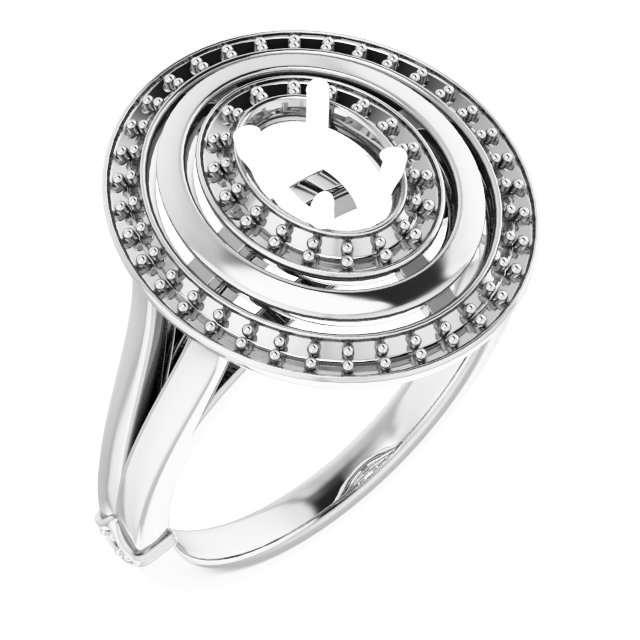 Double Halo-Style Ring