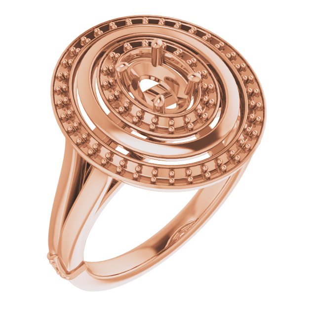 Double Halo-Style Ring