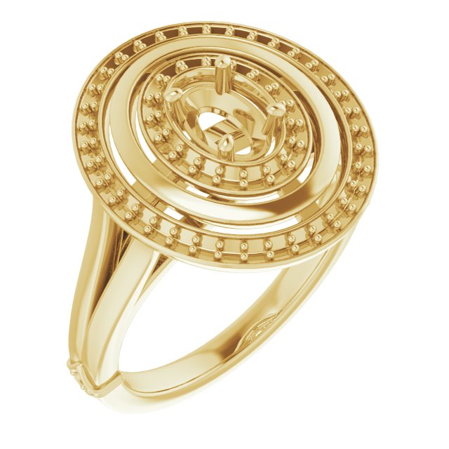 Double Halo-Style Ring