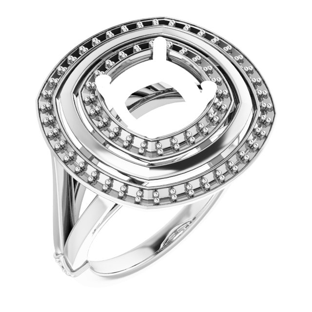 Double Halo-Style Ring