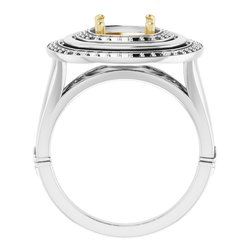 Double Halo-Style Ring