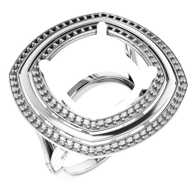 Double Halo-Style Ring
