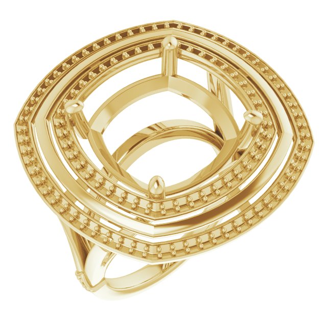 Double Halo-Style Ring