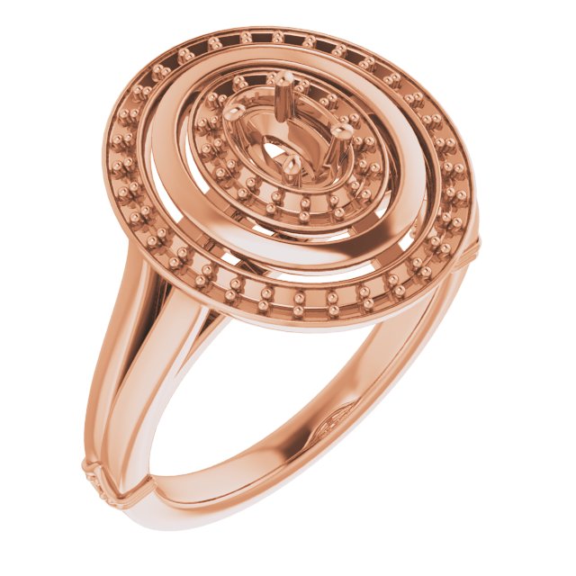 Double Halo-Style Ring