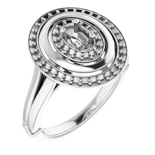 Double Halo-Style Ring
