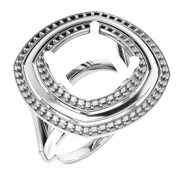 Double Halo-Style Ring
