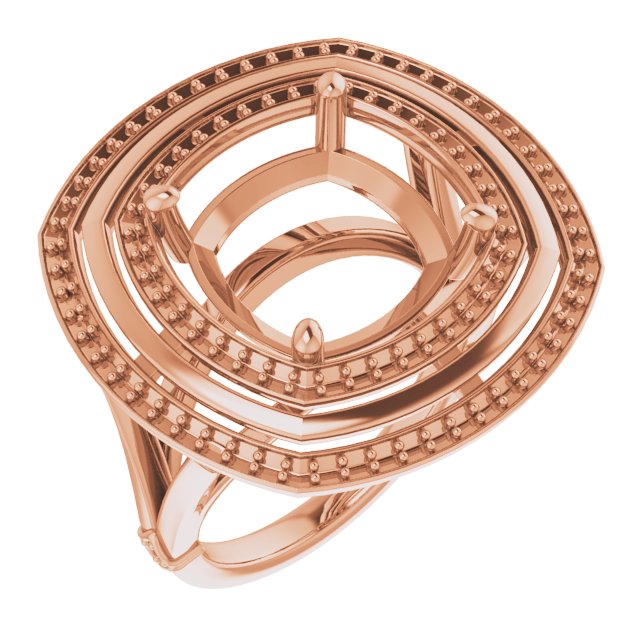 Double Halo-Style Ring