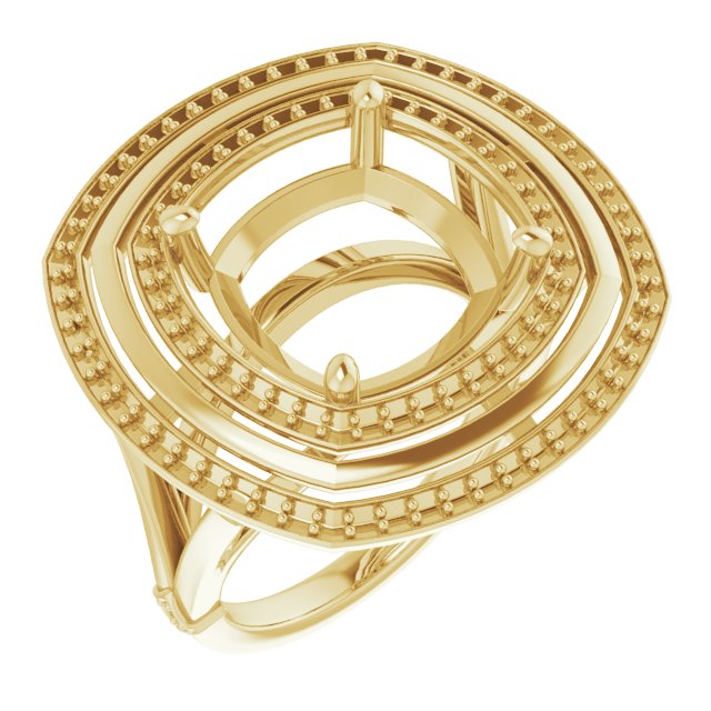 Double Halo-Style Ring