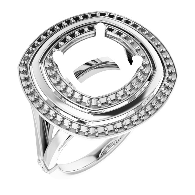 Double Halo-Style Ring