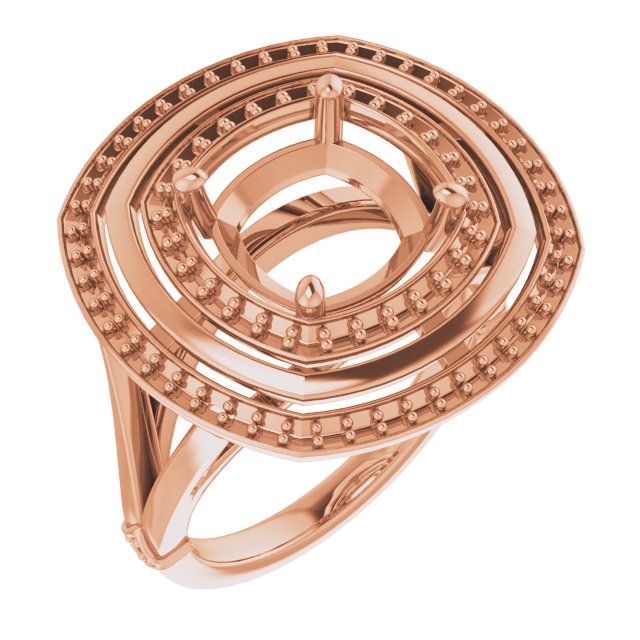 Double Halo-Style Ring