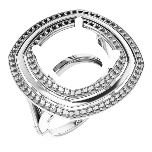 Double Halo-Style Ring
