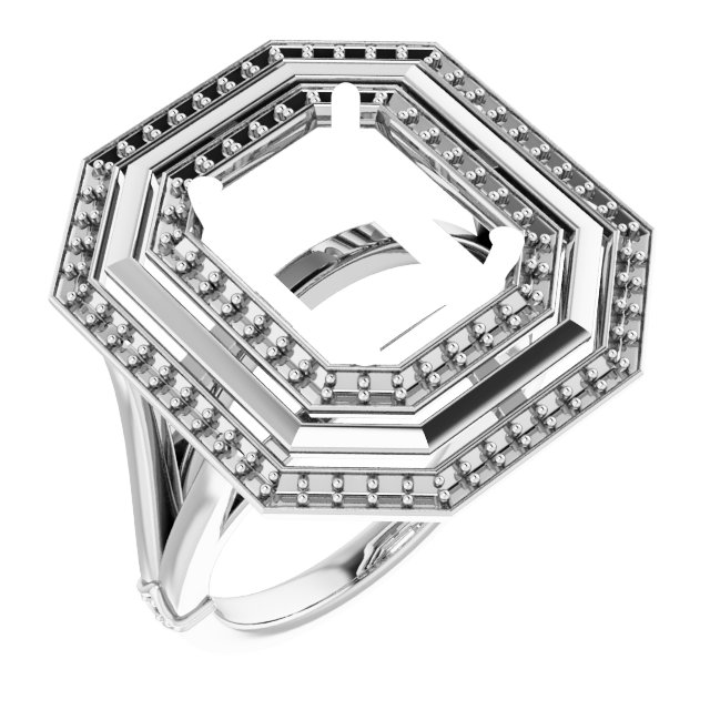 Double Halo-Style Ring