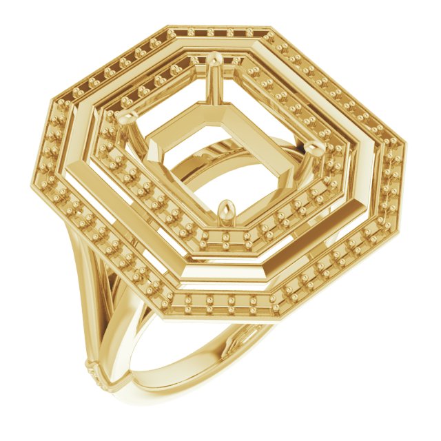 Double Halo-Style Ring