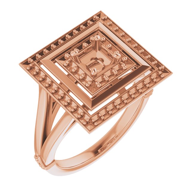 Double Halo-Style Ring