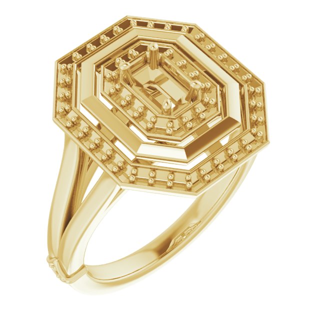 Double Halo-Style Ring