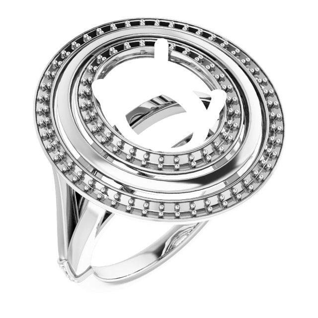 Double Halo-Style Ring