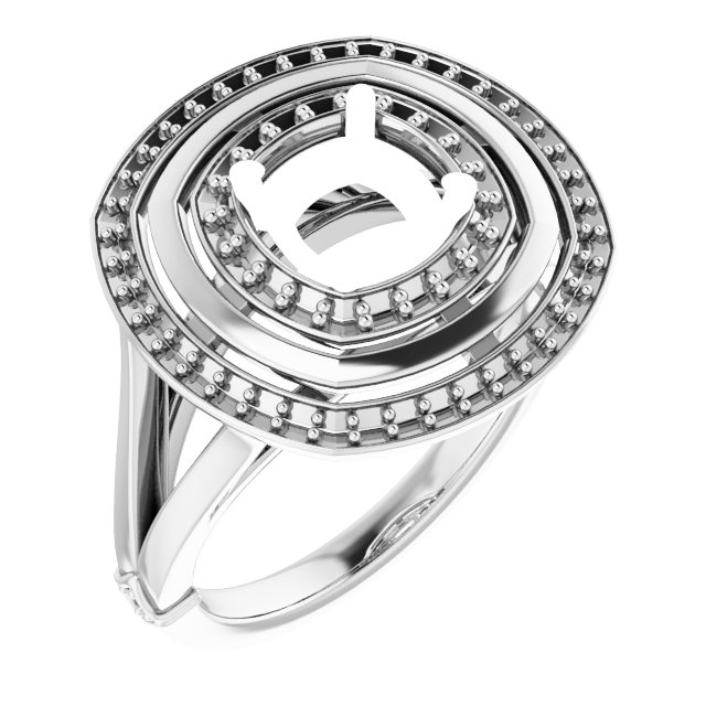 Double Halo-Style Ring