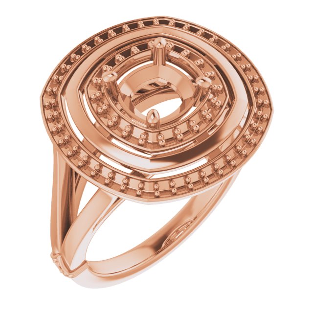 Double Halo-Style Ring